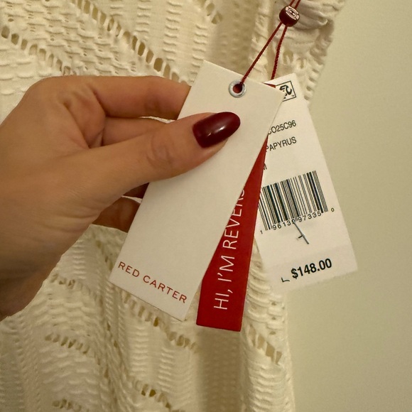 Red Carter Kore Crochet Maxi Cover-Up Dress | White | NWT - Picture 6 of 7